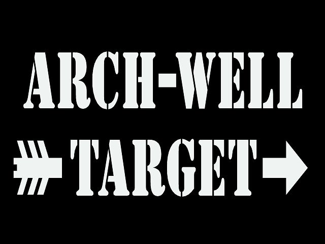 Zielscheibe aus Kunststoff