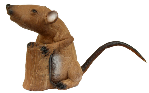 Longlife sitzende Ratte 3D-Tier Zielscheibe