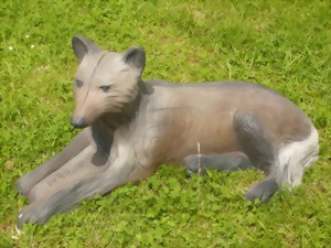 Leitold 3D Target liegender Wolf