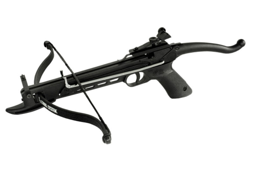 MK Cobra Pistolenarmbrust 80Lbs Schwarz, mit Kunststoffkorpus und drei Pfeile