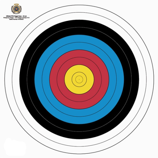 Zielscheibenauflage World Archery 40 cm