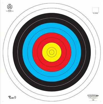 World Archery Zielscheiben Auflage 80cm - OHNE Nummer