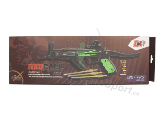 Hori-Zone Pistolenarmbrust Redback 50Lbs Grn/Schwarz