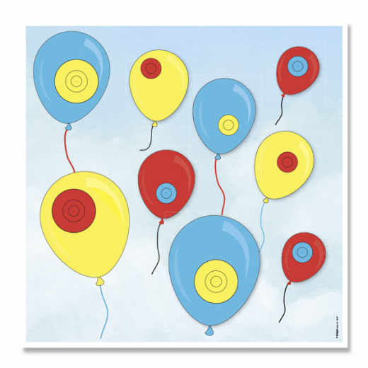 Zielscheibenauflage Luftballon
