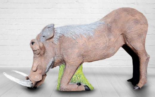 Wildcrete fressendes Warzenschwein 3D-Tier