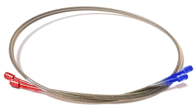 Oneida Yoke Cable Rot / Blau (2Stk.)