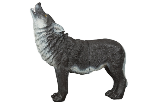Franzbogen Schwarzwolf heulend 3D-Tier