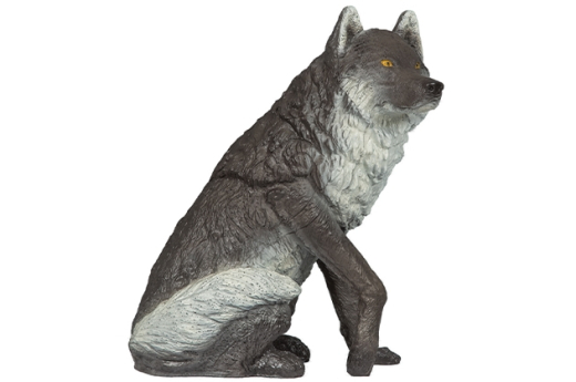 Franzbogen sitzender Wolf 3D-Tier