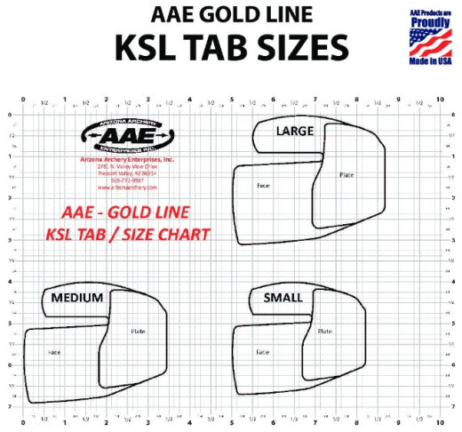 AAE Arizona KSL Gold Cordovan Brass Tab