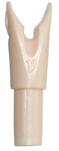 Reiternocke V-Form .246 fr Standard Carbonpfeile in Ivory