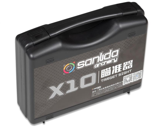 Sanlida X10 Extension 9 Recurve Visier RH Schwarz