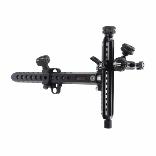 Shocq Align PRO Recurve Visier RH Aluminium Schwarz/Schwarz