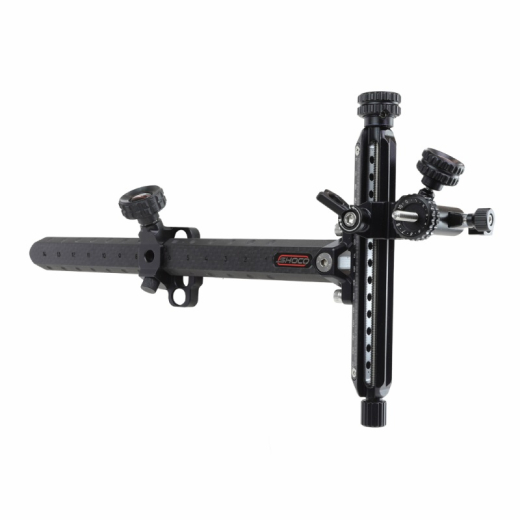Shocq Align PRO Recurve Visier RH 9 Carbon Schwarz/Schwarz