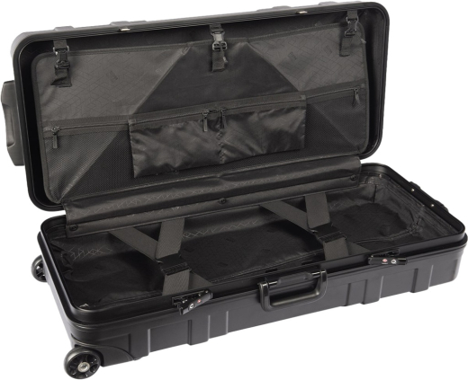 WIAWIS Recurve Hartschalen Rollkoffer Schwarz