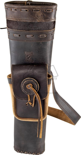 Buck Trail Frosthide Traditional R�ckenk�cher Leder Dunkelbraun