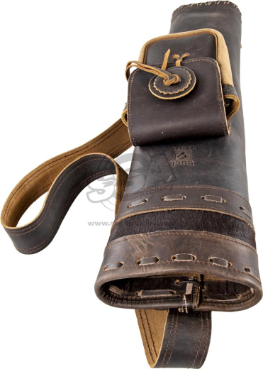 Buck Trail Frosthide Traditional R�ckenk�cher Leder Dunkelbraun