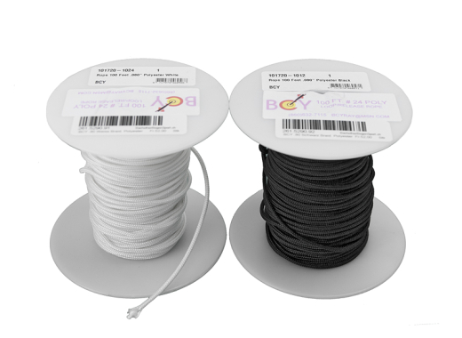 BCY #24 D Loop 100Ft 0.80 Weiss Braided Polyester