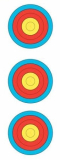 Worldarchery 3er Spot Zielscheiben Auflage