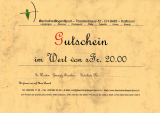 Geschenkgutschein Fr. 20