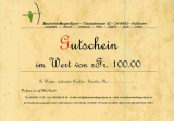 Geschenkgutschein Fr. 100