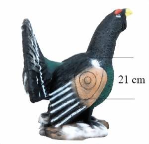 Leitold Auerhahn balzend 3D-Tier Zielscheibe