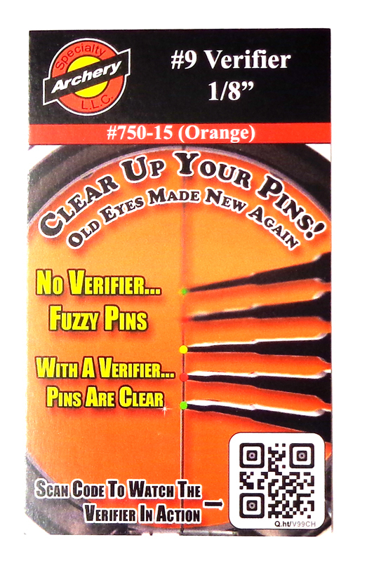 Specialty Archery Verifier 750-15 #9-1/8 Orange
