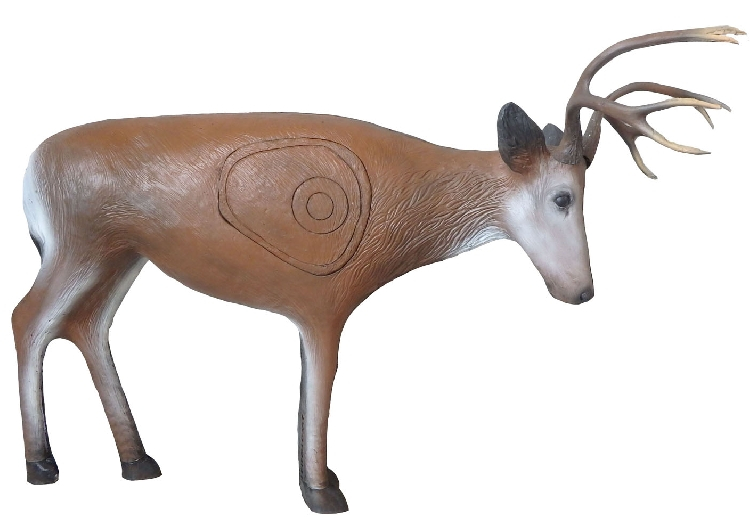 Leitold 3D-Zierzielscheibe junger Hirsch kmpfend