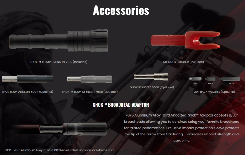 VICTORY RIP XV VELOCITY ELITE SCHAFT .204