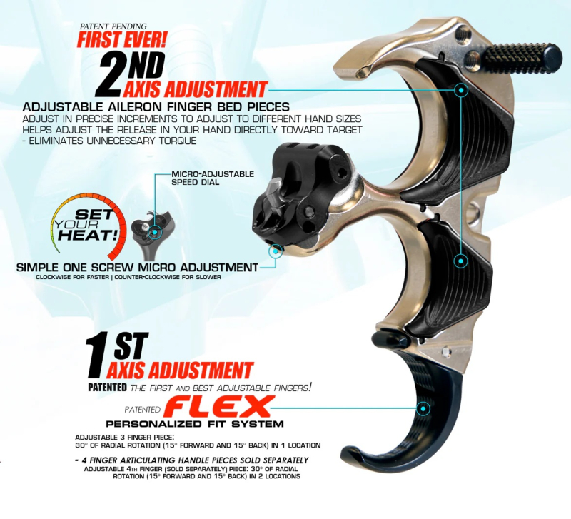 TruBall Executive Quick Silver 3 Finger Release Medium