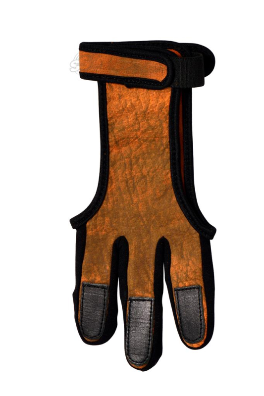 Bucktrail Comfy Schiesshandschuh braunes Bffelleder mit verstrkter Fingerkuppe