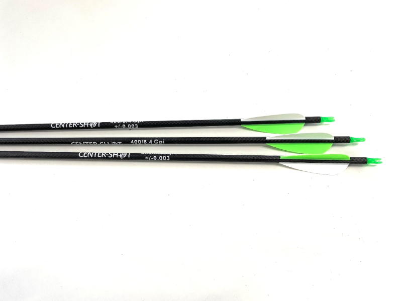 Komplettpfeil Center-Shot 400 6,2mm 3 EP26 Vanes gr�n/weiss Combo 100grn 30