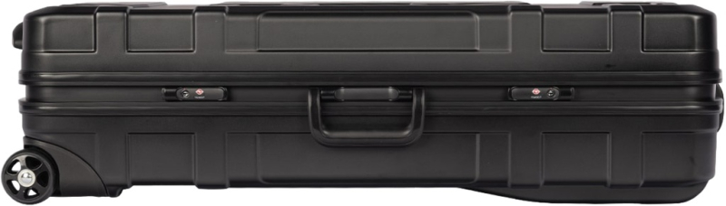 WIAWIS Recurve Hartschalen Rollkoffer Schwarz