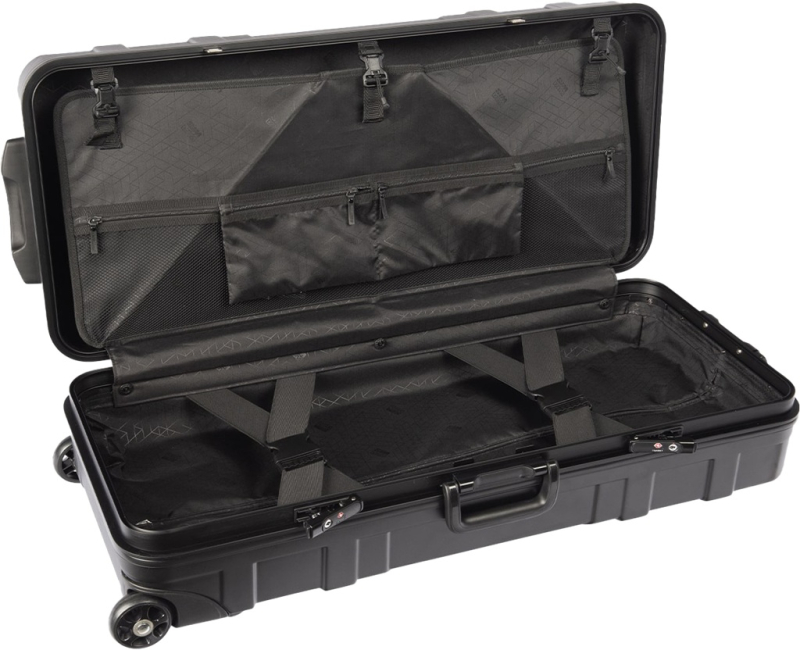 WIAWIS Recurve Hartschalen Rollkoffer Schwarz