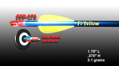 Vanes FlexFletch FFP175 Parabol Fluor Orange
