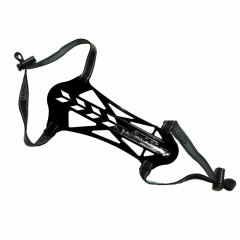 Shocq Armschutz Schwarz mit Gummibnder