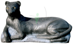 Eleven black lying panther 3D animal Target